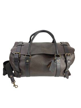 Louis Vuitton Vintage Utah Brown Leather Sac Weekender Travel Bag